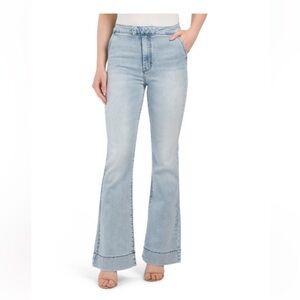 Hidden Flare Jeans SZ 24 bell bottom light wash 32.5” inseam long tall